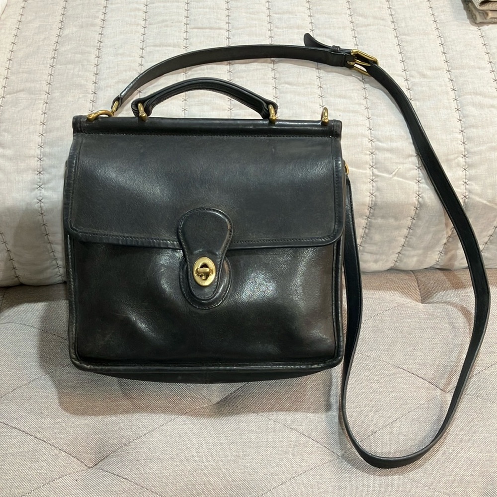 Vintage Coach Willis Satchel Crossbody Bag
